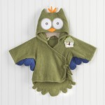"My Little Night Owl" Hooded Terry Spa Robe (Green) (Personalization Available)