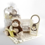 "Five Little Monkeys" Five-Piece Gift Set in Keepsake Basket