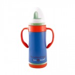 "The Insulated Sippy" Stainless Steel Bottle w/NUK Spout 10oz/295ml - Hudson Blue