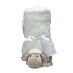 Mon Ami Allie Sheep Plush Stroller Blanket